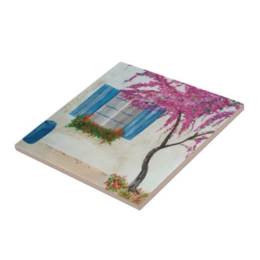 Griechisches Fenster Fliese (Seite)