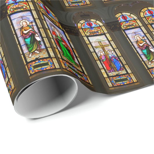 Griechisches Fenster Geschenkpapier (Rolleneckpunkt)