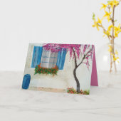 Griechisches Fenster Karte (Gelbe Blume)