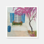 Griechisches Fenster Serviette (Vorderseite)