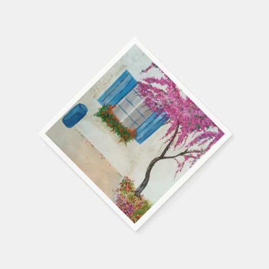 Griechisches Fenster Serviette (Ecke)