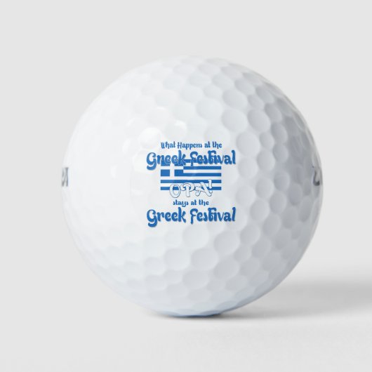 griechisches Festival Golfball (Vorderseite)