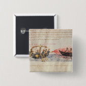 Griechisches Feuer (Pergament) Button (Vorne & Hinten)