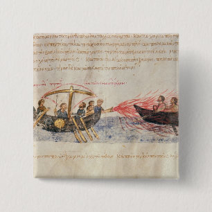 Griechisches Feuer (Pergament) Button