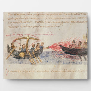 Griechisches Feuer (Pergament) Fotoplatte