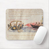 Griechisches Feuer (Pergament) Mousepad (Mit Mouse)