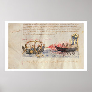 Griechisches Feuer (Pergament) Poster