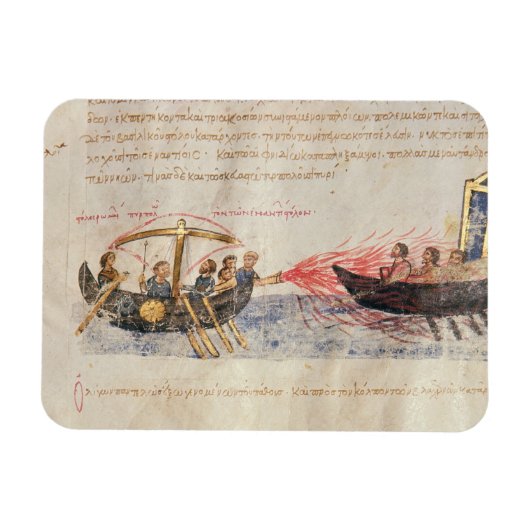 Griechisches Feuer (Vellum) Magnet (Horizontal)