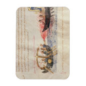 Griechisches Feuer (Vellum) Magnet (Vertikal)