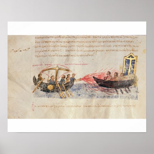 Griechisches Feuer (Vellum) Poster (Vorne)