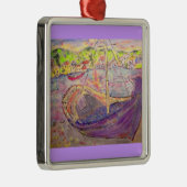 griechisches Fischerdorf Silbernes Ornament (Rechts)