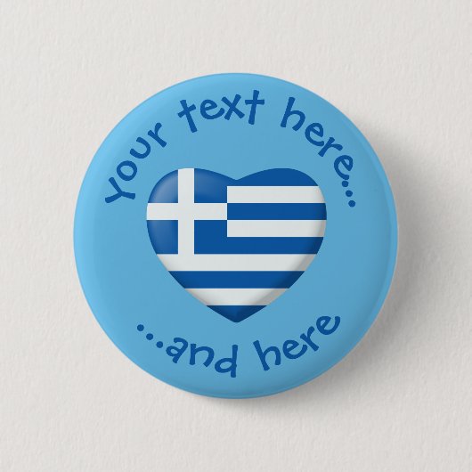 Griechisches Flag Button (Vorderseite)