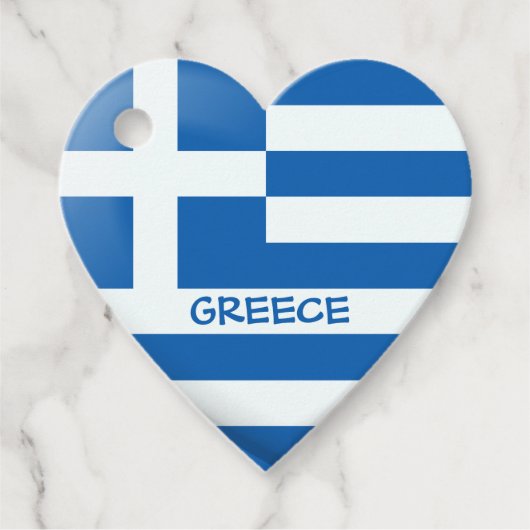 Griechisches Flag Geschenkanhänger (Vorderseite)