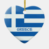 Griechisches Flag Keramik Ornament (Vorne)