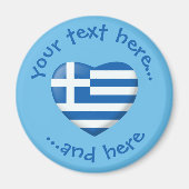 Griechisches Flag Magnet (Vorne)
