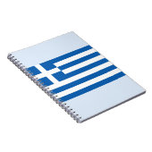 Griechisches Flag-Notebook Notizblock (Rechte Seite)