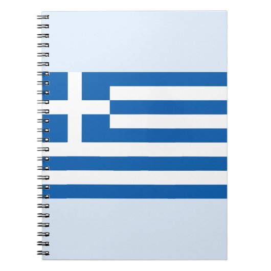 Griechisches Flag-Notebook Notizblock (Vorderseite)