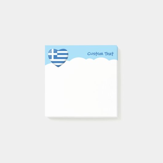 Griechisches Flag Post-it Klebezettel (Vorderseite)