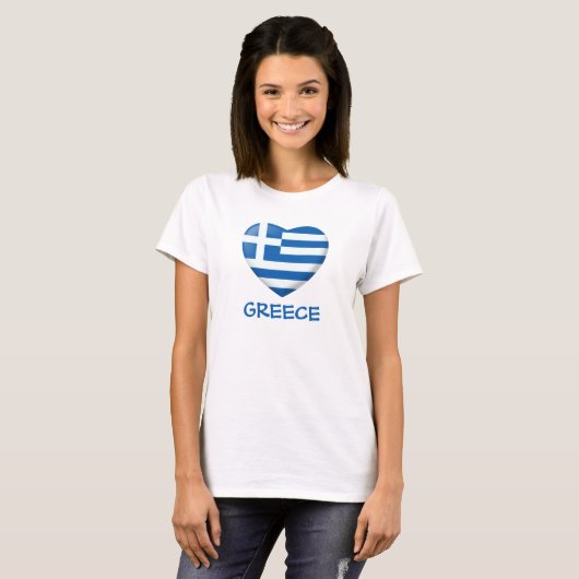 Griechisches Flag T-Shirt (Vorne ganz)