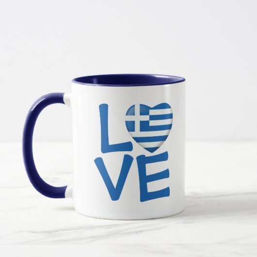 Griechisches Flag Tasse (Links)