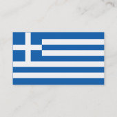 Griechisches Flag Visitenkarte (Rückseite)