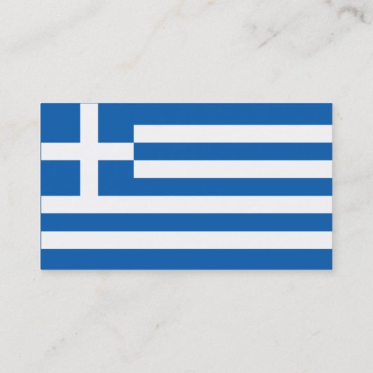 Griechisches Flag Visitenkarte (Rückseite)
