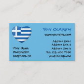 Griechisches Flag Visitenkarte (Vorderseite)