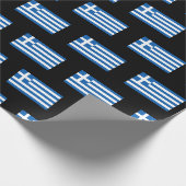 Griechisches Flaggenmuster Geschenkpapier (Ecke)