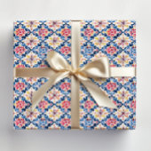 Griechisches Fliesenpapier für das Mittelmeer Geschenkpapier