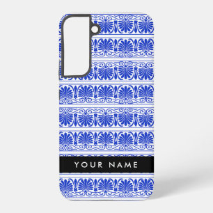 Griechisches Fret Arabeske Blau, Ihr Name, Persona Samsung Galaxy Hülle
