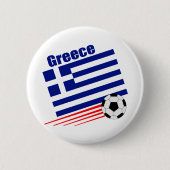 Griechisches Fußball-Team Button (Vorderseite)