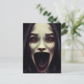 Griechisches Geisterhaus 2022 Feiertagspostkarte (Stehend Vorderseite)