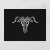 Griechisches Gesicht Postkarte (Vorderseite)