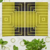 Griechisches Handtuchgelb Küchentuch (Gefaltet)