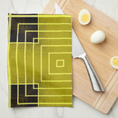 Griechisches Handtuchgelb Küchentuch (Viertel Falte)