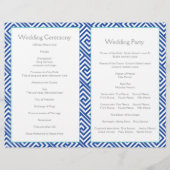 Griechisches Hauptmuster und Hochzeitsprogramm mit (Rückseite)