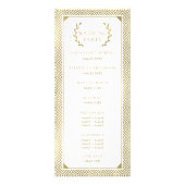 Griechisches Hochzeitsprogramm Werbekarte (Hinten)