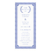 Griechisches Hochzeitsprogramm Werbekarte (Vorne)