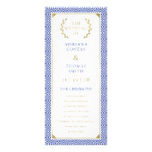 Griechisches Hochzeitsprogramm Werbekarte (Vorne)