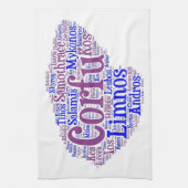 Griechisches Insel-Geschirrtuch Küchentuch (Vertikal)