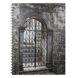Griechisches Iron Gateway Foto SpiralNotebook Notizblock