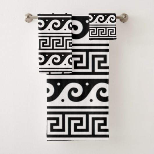 Griechisches Key Guest Towel Set (Insitu)