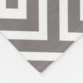 Griechisches klassisches Viereckmuster Fleecedecke (Ecke)