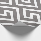 Griechisches klassisches Viereckmuster Geschenkpapier (Ecke)