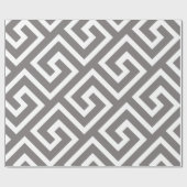 Griechisches klassisches Viereckmuster Geschenkpapier (Flach)