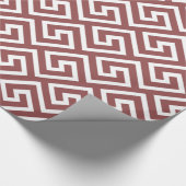 Griechisches klassisches Viereckmuster Geschenkpapier (Ecke)