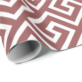 Griechisches klassisches Viereckmuster Geschenkpapier (Rolleneckpunkt)