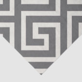 Griechisches klassisches Viereckmuster Seidenpapier (Detail)