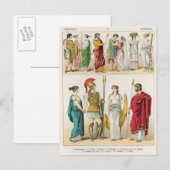 Griechisches Kleid, von 'Trachten der Voelker, 186 Postkarte (Vorne/Hinten)