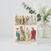 Griechisches Kleid, von 'Trachten der Voelker, 186 Postkarte (Stehend Vorderseite)